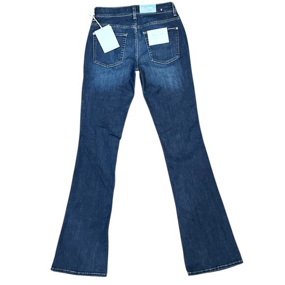 NWT 7 For All Mankind Size 26 Bootcut Bair High Waisted Jeans - Picture 2 of 6